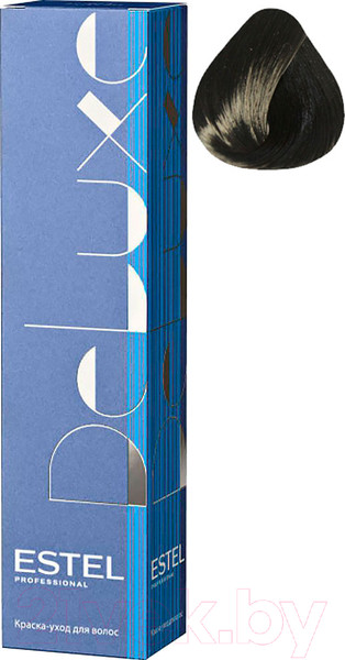Изображение товара Крем-краска для волос Estel De Luxe 1/0 (черный классический)