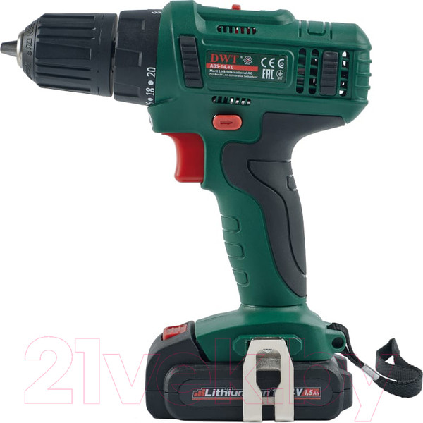 Изображение товара Аккумуляторная дрель-шуруповерт DWT ABS-14.4 L-2 BMC (7640159747611)