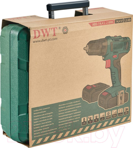 Изображение товара Аккумуляторная дрель-шуруповерт DWT ABS-14.4 L-2 BMC (7640159747611)
