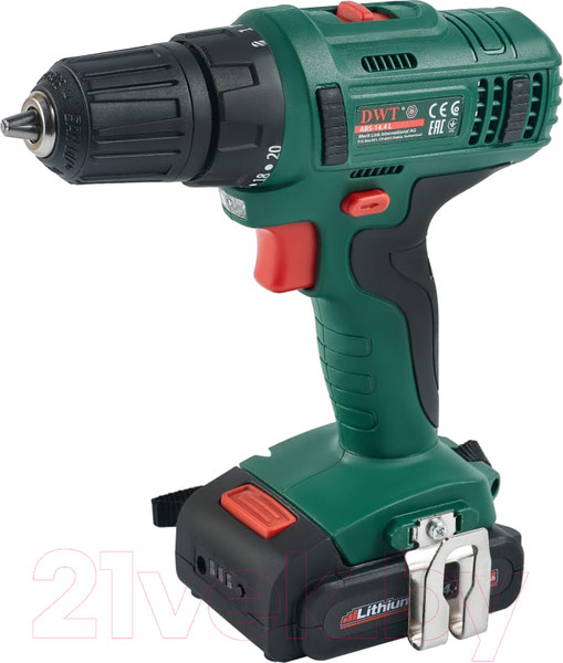 Изображение товара Аккумуляторная дрель-шуруповерт DWT ABS-14.4 L-2 BMC (7640159747611)