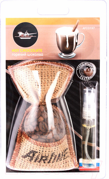 Изображение товара Ароматизатор автомобильный Airline Кофе в мешочке со спреем / AFCO197 (горячий шоколад)