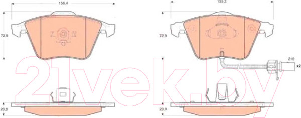 Изображение товара Тормозные колодки TRW GDB1659