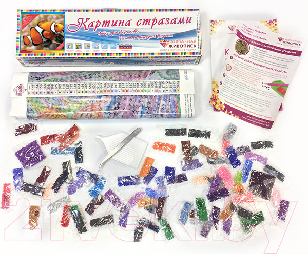 Изображение товара Набор алмазной вышивки Алмазная живопись Рыба клоун / АЖ-1061