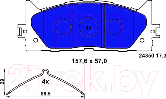 Изображение товара Тормозные колодки ATE 13046057642