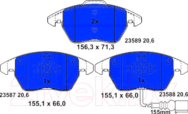 Изображение товара Тормозные колодки ATE 13046071842