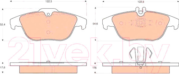 Изображение товара Тормозные колодки TRW GDB1738