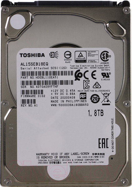 Изображение товара Жесткий диск Toshiba 1800Gb (AL15SEB18EQ)