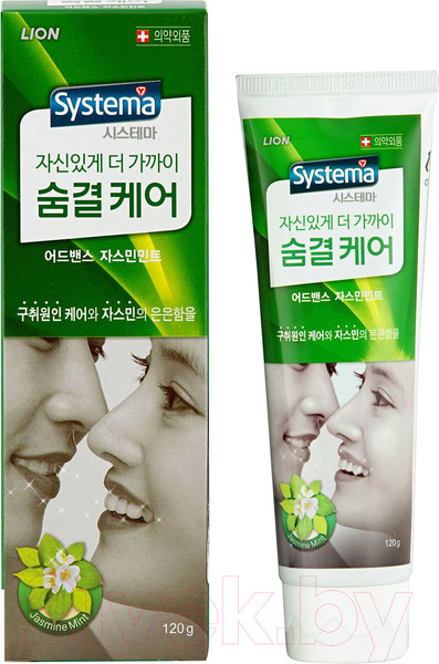 Изображение товара Зубная паста Lion Systema освежающая с ароматом жасмина и мяты (120г)