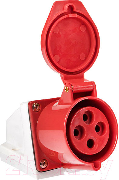 Изображение товара Розетка силовая EKF PROxima 114 3Р+РЕ 16А 380В IP44 / PS-114-16-380