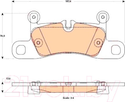 Изображение товара Тормозные колодки TRW GDB1875