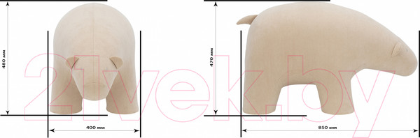 Изображение товара Пуф Импэкс Leset Bear (Omega 02)