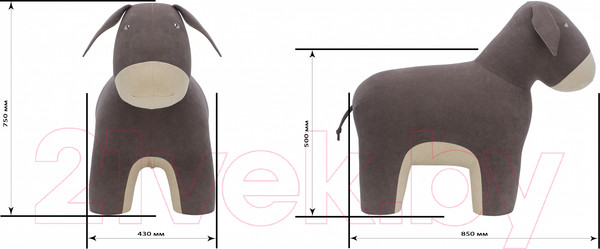 Изображение товара Пуф Импэкс Leset Burro (Omega 16/Omega 02)