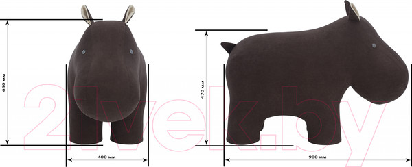 Изображение товара Пуф Импэкс Leset Hippo (Omega 22/Omega 02)