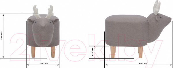 Изображение товара Пуф Импэкс Leset Maral Combi (Milos 16/Milos 02)