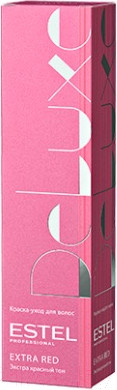 Изображение товара Крем-краска для волос Estel De Luxe Extra Red 77/55 (русый красный интенсивный)