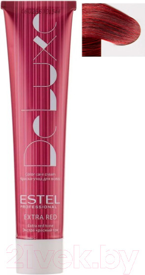 Изображение товара Крем-краска для волос Estel De Luxe Extra Red 66/46 (темно-русый медно-фиолетовый)