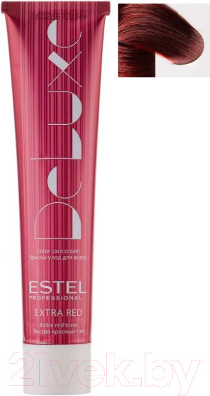 Изображение товара Крем-краска для волос Estel De Luxe Extra Red 66/56 (темно-русый красно-фиолетовый)