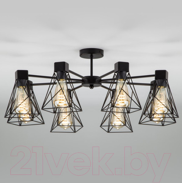 Изображение товара Люстра Евросвет Trappola 70107/8 (черный)