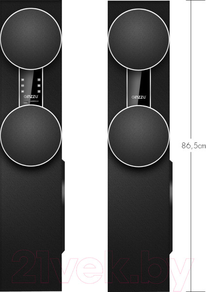 Изображение товара Мультимедиа акустика Ginzzu GM-325