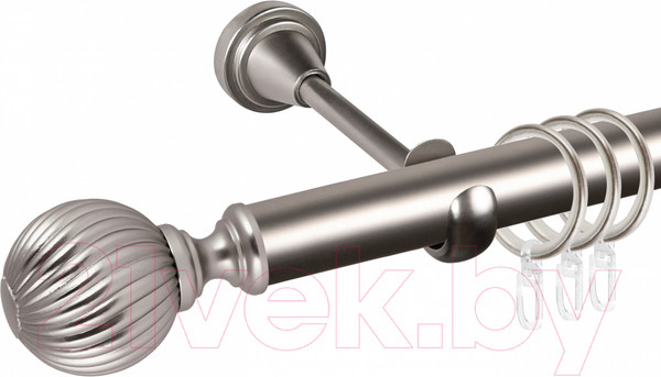 Изображение товара Карниз для штор АС ФОРОС Grace D25Г + наконечники Орион (1.4м, сатин)