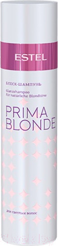 Изображение товара Шампунь для волос Estel Prima Blonde блеск для светлых волос (250мл)