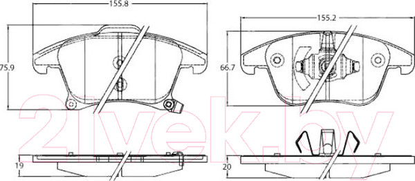 Изображение товара Тормозные колодки TRW GDB2092