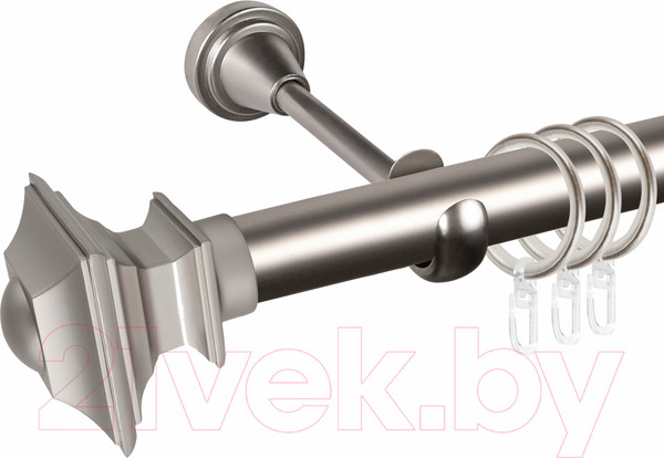 Изображение товара Карниз для штор АС ФОРОС Grace D25Г + наконечники Верди (2.4м, сатин)