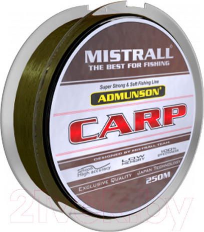 Изображение товара Леска монофильная Mistrall Admunson Carp 0.25мм 250м / ZM-3332025
