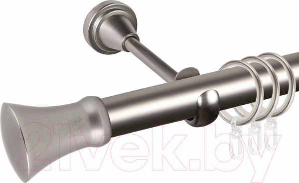 Изображение товара Карниз для штор АС ФОРОС Grace D25Г + наконечники Монако (2.4м, сатин)