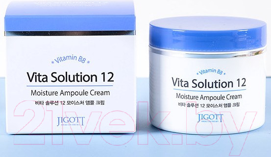 Изображение товара Крем для лица Jigott Vita Solution 12 увлажняющий ампульный (100мл)