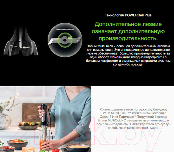 Изображение товара Блендер погружной Braun Multiquick 7 MQ7087X