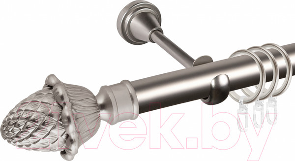 Изображение товара Карниз для штор АС ФОРОС Grace D25Г + наконечники Магнолия (3м, сатин)