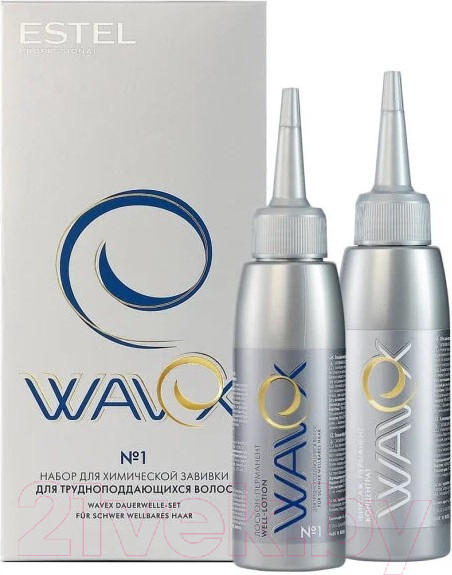 Изображение товара Набор для химической завивки Estel Wavex для химической завивки для трудноподдающихся волос №1