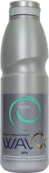 Изображение товара Средство для химической завивки Estel Wavex перманент №4 для обесцвеченных и поврежденных волос (500мл)