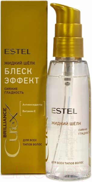 Изображение товара Сыворотка для волос Estel Сurex Brilliance жидкий шелк для всех типов волос (100мл)