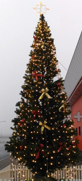 Изображение товара Подвеска новогодняя GreenTerra Бант 10x35см (красный)