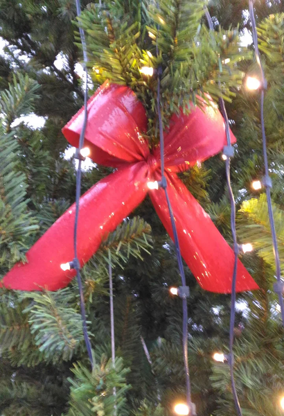 Изображение товара Подвеска новогодняя GreenTerra Бант 10x35см (красный)