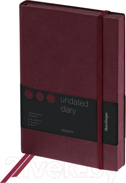 Изображение товара Ежедневник Berlingo Western UD0 85503 (136л, коричневый)