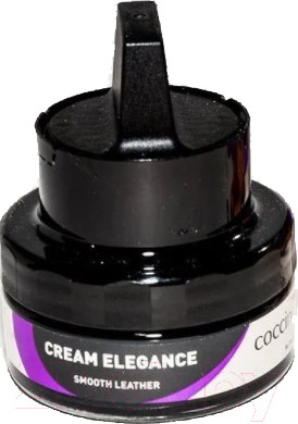Изображение товара Крем для обуви Coccine Cream Elegance с губкой (50мл, черный)