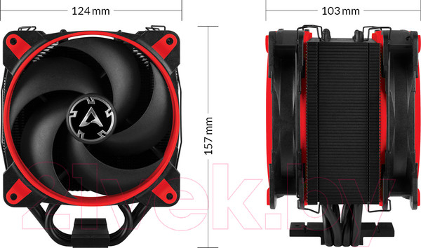 Изображение товара Кулер для процессора Arctic Cooling Freezer 34 eSports Duo Red (ACFRE00060A)