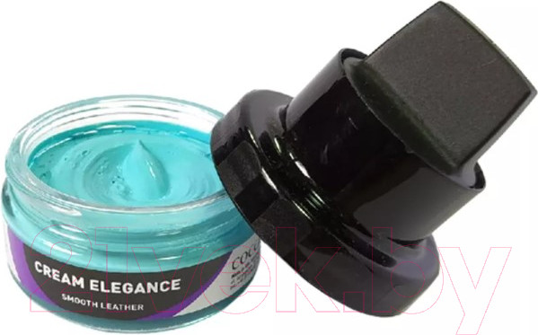 Изображение товара Крем для обуви Coccine Cream Elegance с губкой (50мл, голубой)