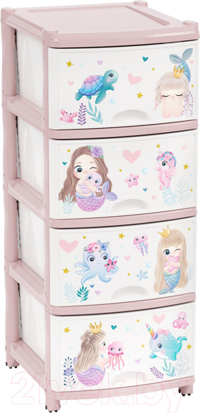 Изображение товара Комод пластиковый Альтернатива Для девочек / М1240