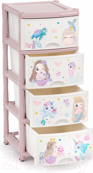 Изображение товара Комод пластиковый Альтернатива Для девочек / М1240