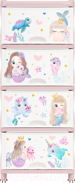 Изображение товара Комод пластиковый Альтернатива Для девочек / М1240