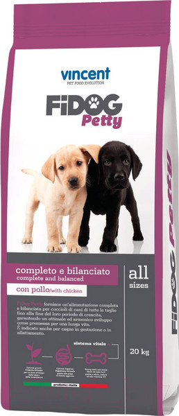 Изображение товара Сухой корм для собак Vincent Fidog Petty (20кг)
