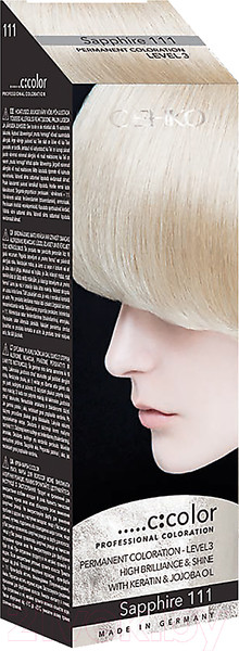 Изображение товара Крем-краска для волос C:EHKO C:Color 111 (сапфир)