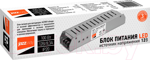 Изображение товара Драйвер для светодиодной ленты JAZZway 1002167A