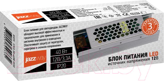 Изображение товара Драйвер для светодиодной ленты JAZZway 3329334A