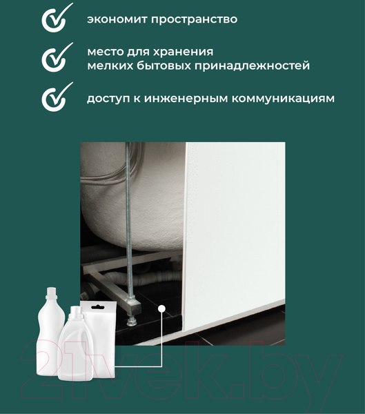 Изображение товара Экран для ванны Comfort Alumin Group Белый матовый 150