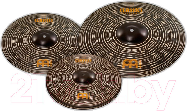 Изображение товара Набор тарелок для ударной установки Meinl CCD141620 Classics Custom Dark 14", 16", 20"